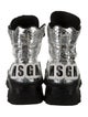 MSGM Leather Combat Boots