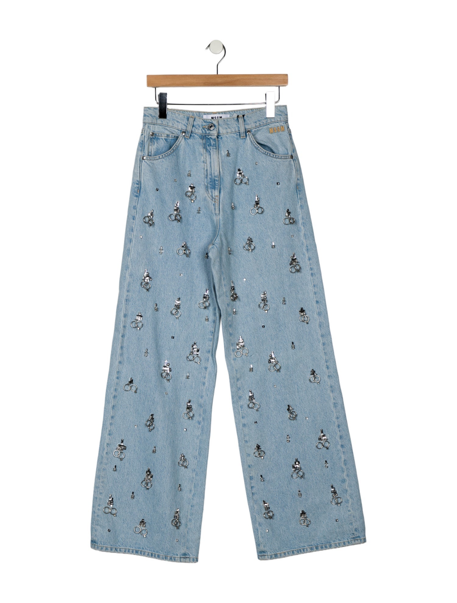 MSGM High-Rise Wide Leg Jeans w/ Tags