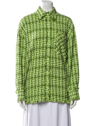 MSGM Tweed Pattern Evening Jacket