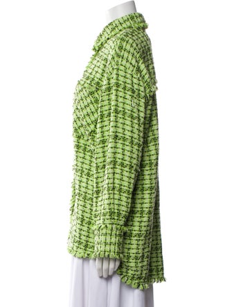 MSGM Tweed Pattern Evening Jacket