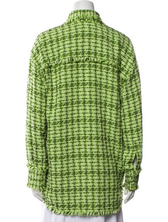 MSGM Tweed Pattern Evening Jacket