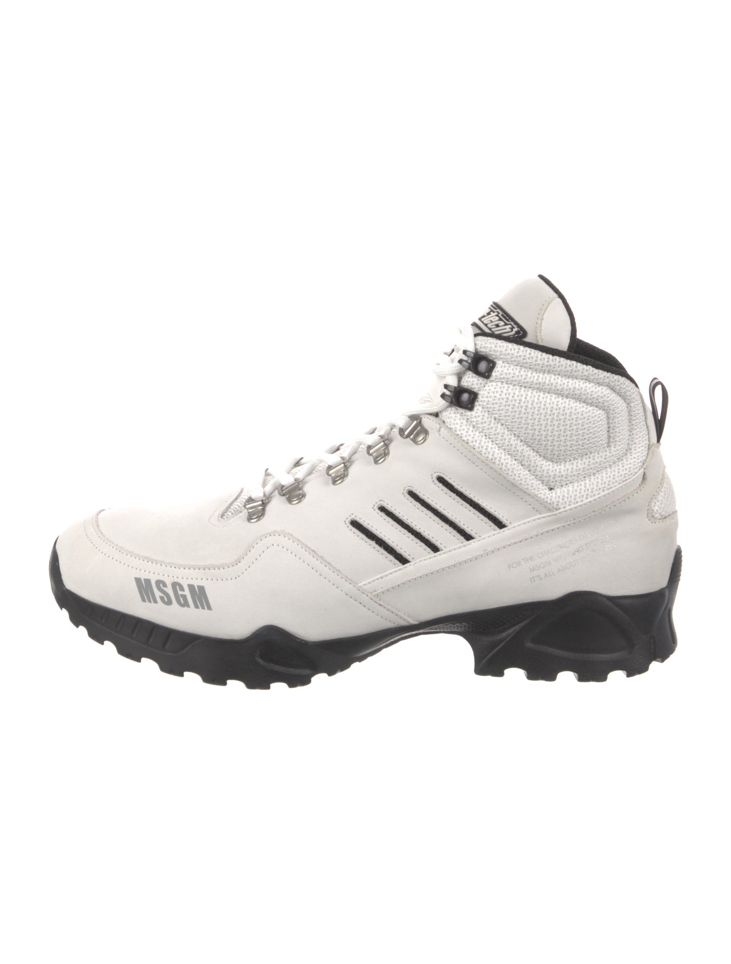 MSGM Leather Hiking Boots