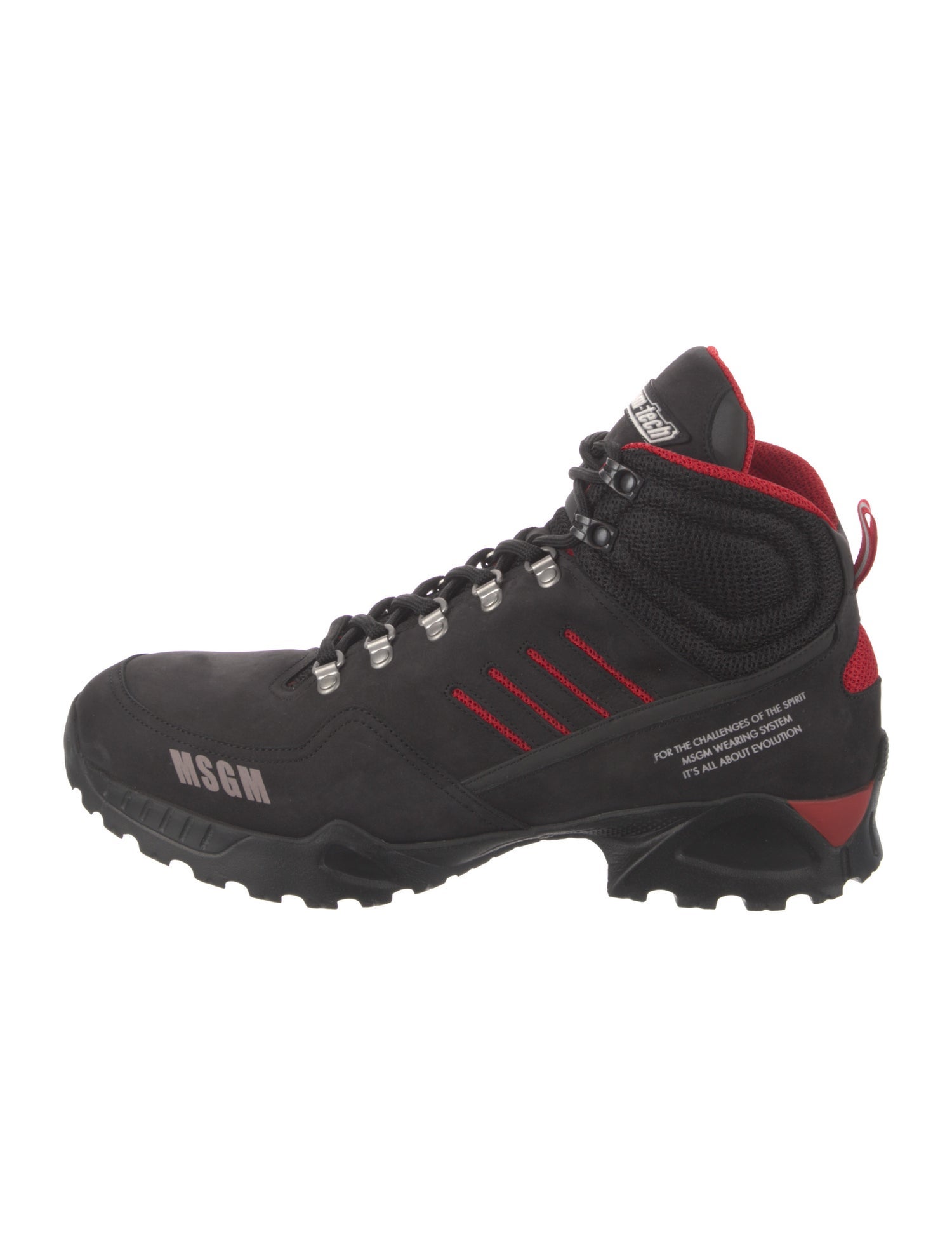 MSGM Leather Hiking Boots