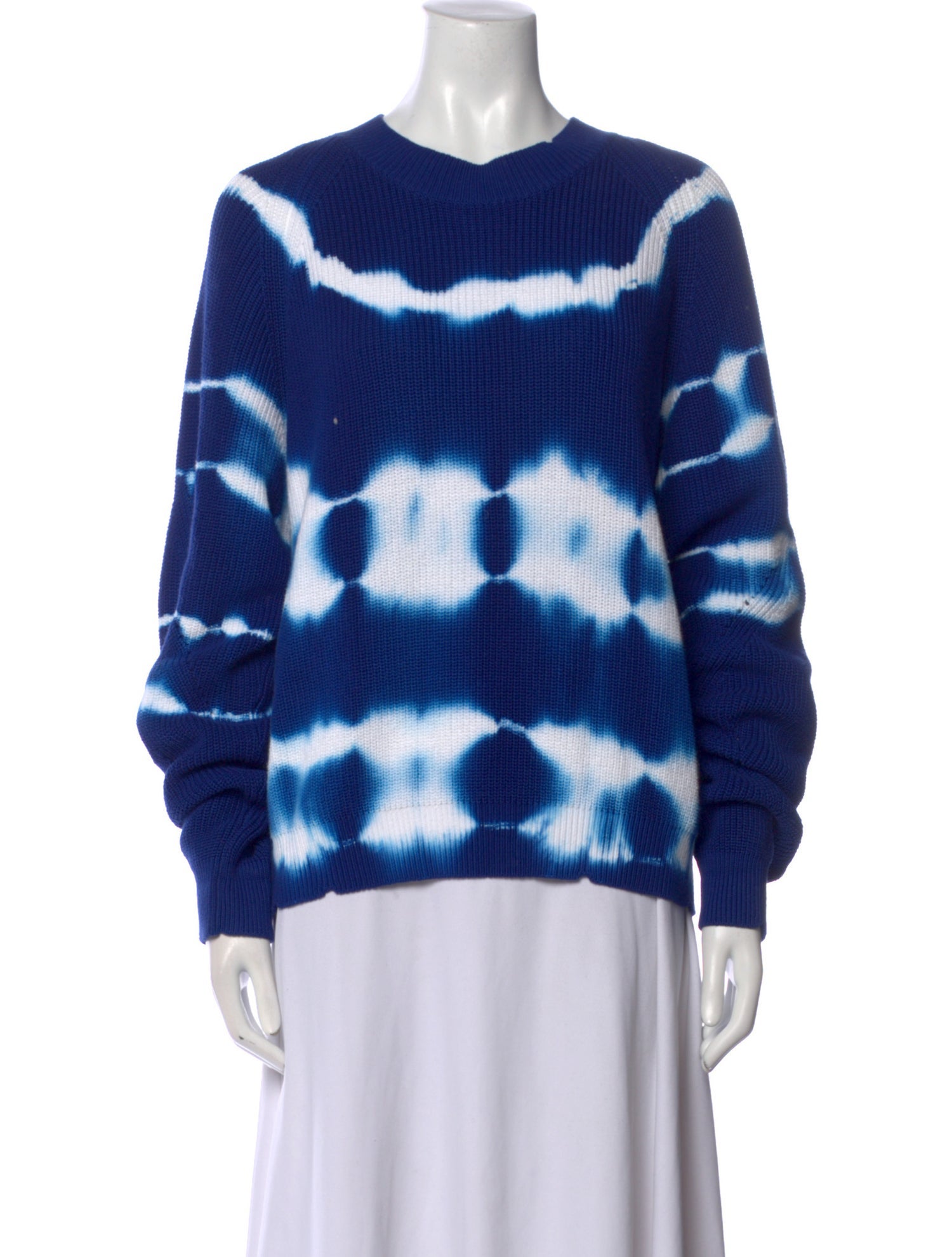 MSGM Tie-Dye Print Crew Neck Sweater