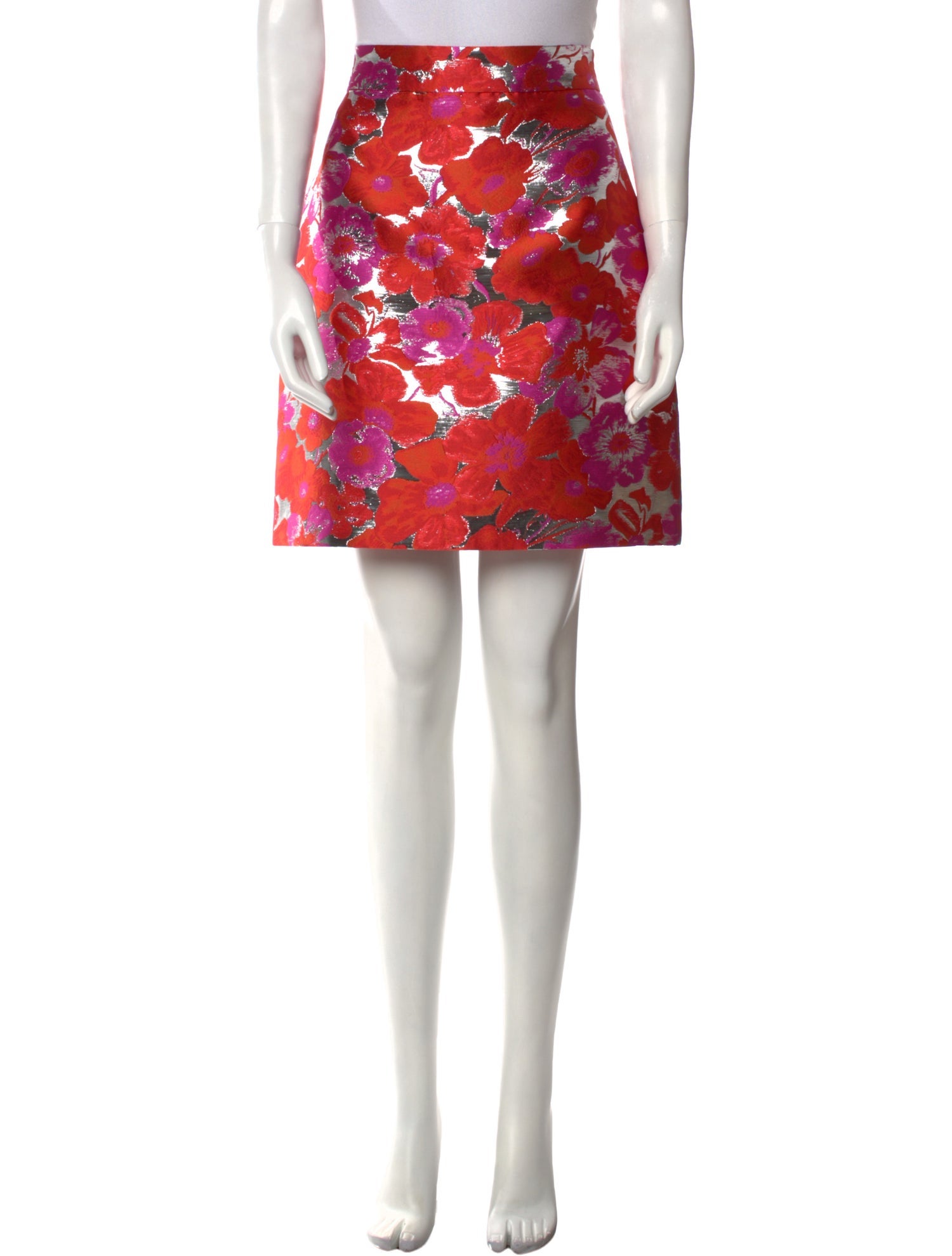 MSGM Printed Knee-Length Skirt