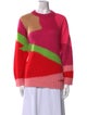 MSGM Printed Crew Neck Sweater