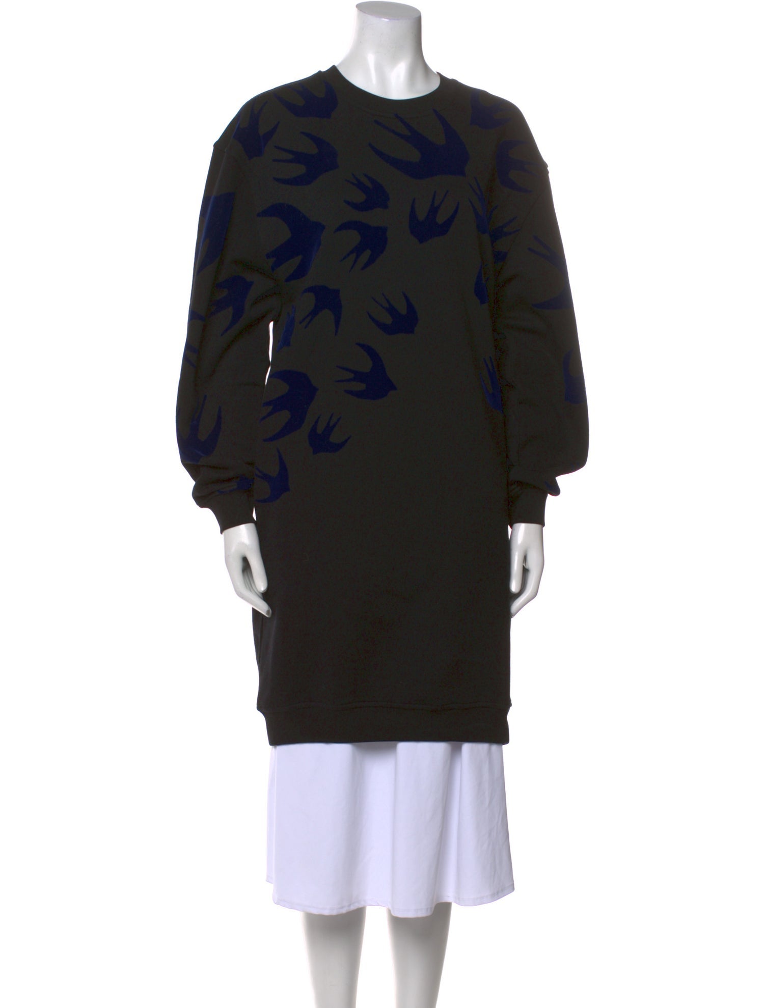 MSGM Printed Crew Neck Sweatshirt