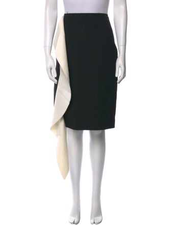 MSGM Raw-Edge Trim Knee-Length Skirt