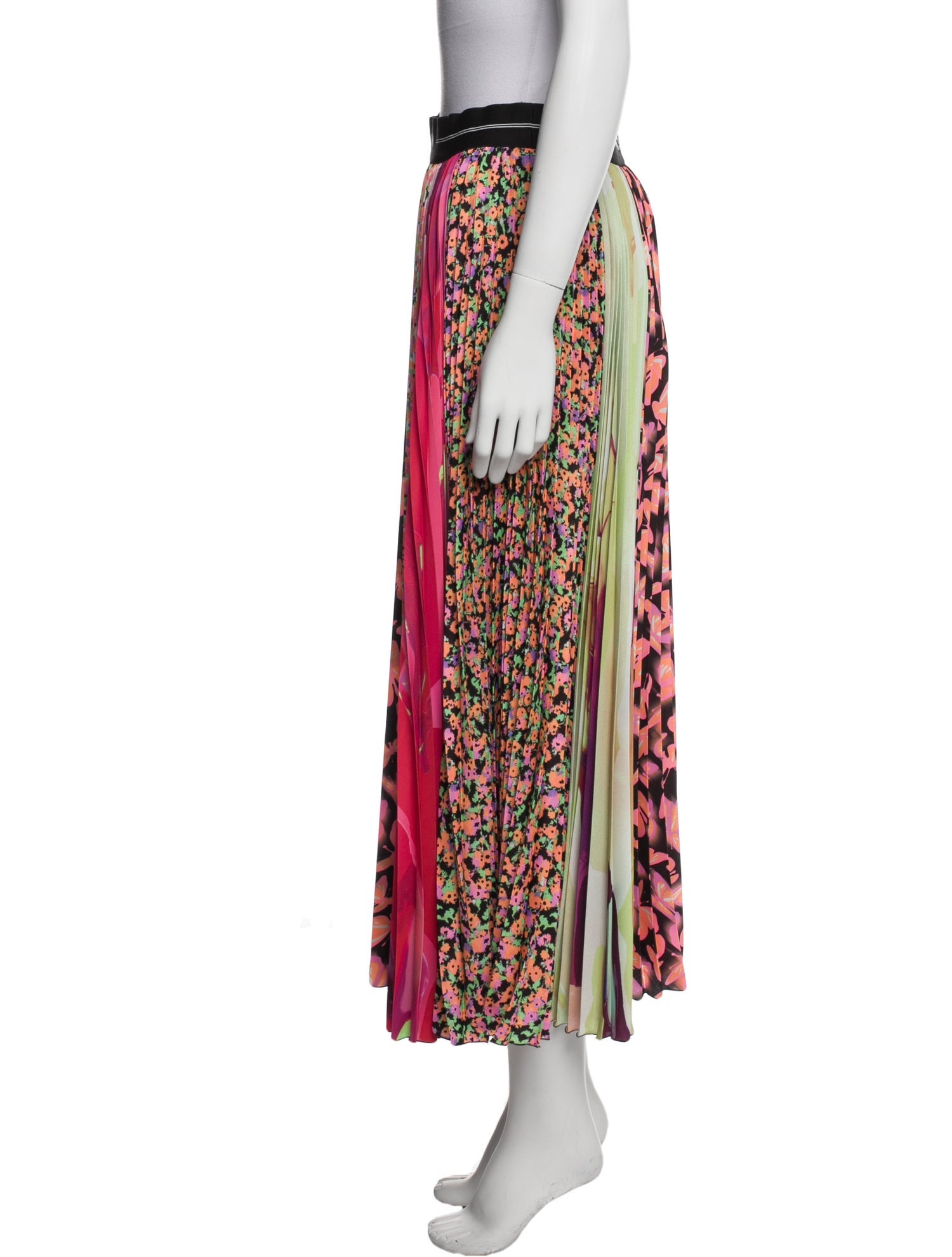 MSGM Printed Midi Length Skirt