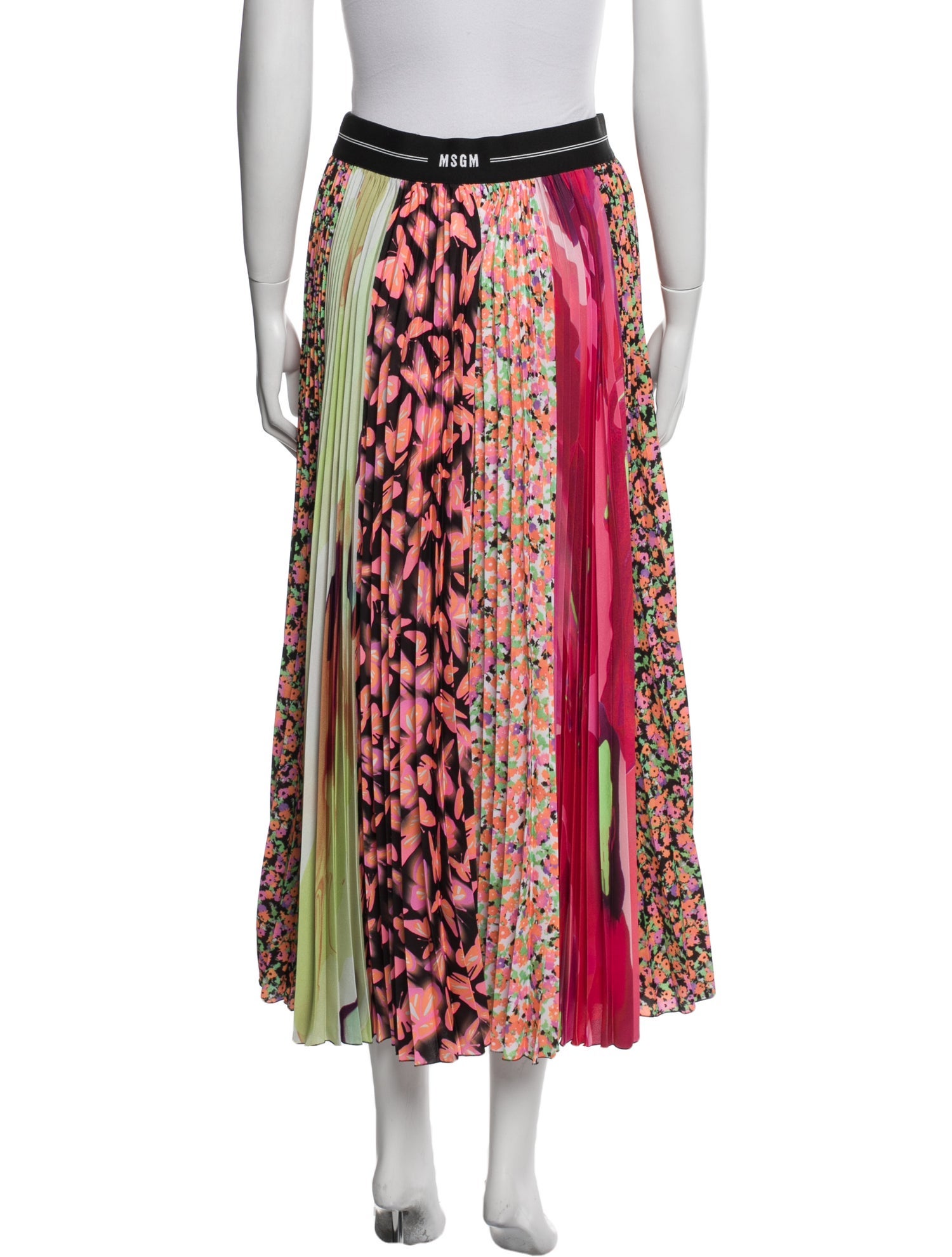 MSGM Printed Midi Length Skirt