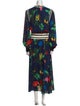 MSGM Floral Print Long Dress