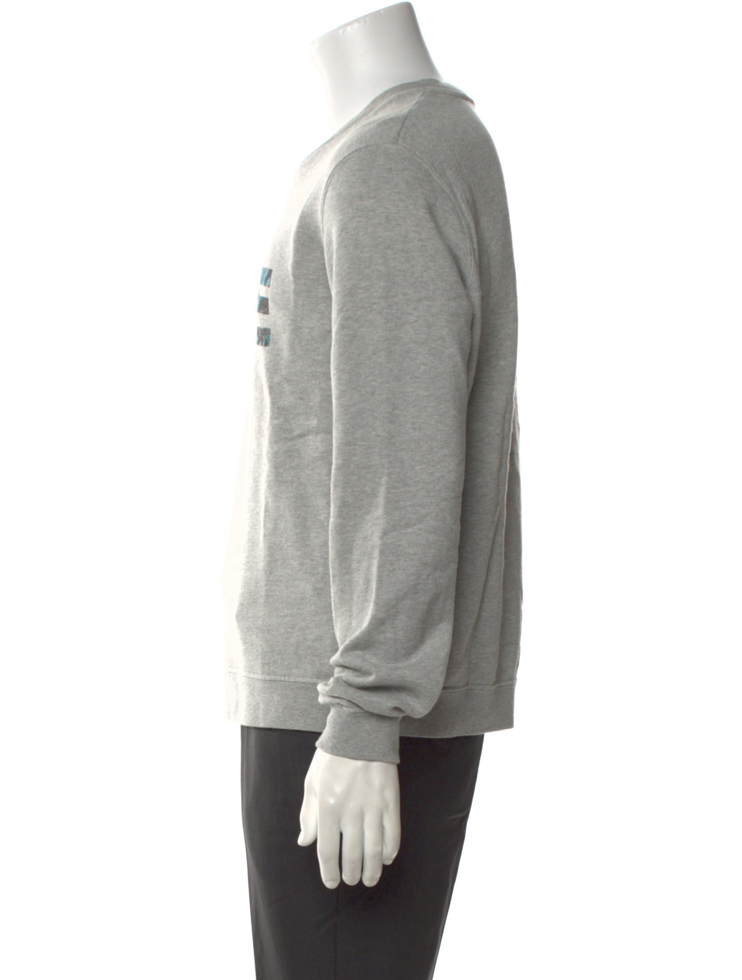 MSGM Graphic Print Crew Neck Henley
