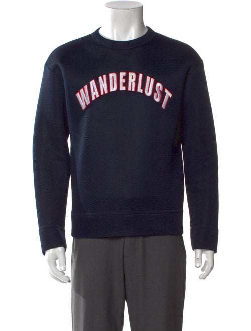 MSGM Graphic Print Crew Neck Pullover