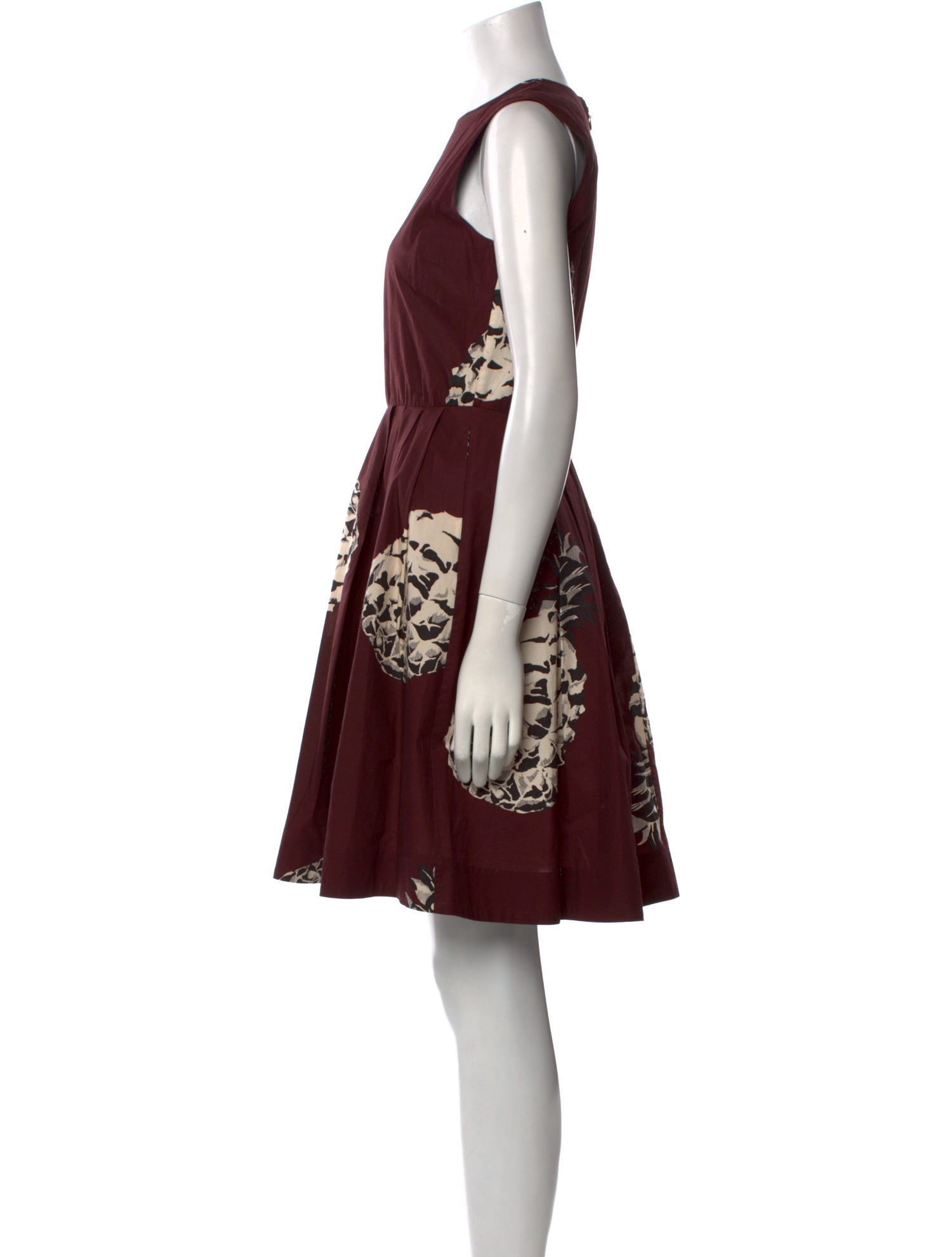 MSGM Printed Knee-Length Dress