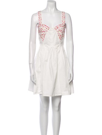 MSGM Printed Mini Dress