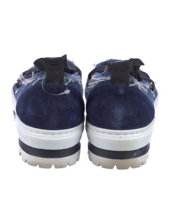 MSGM Denim Distressed Accents Espadrilles