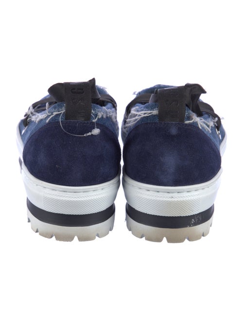 MSGM Denim Distressed Accents Espadrilles