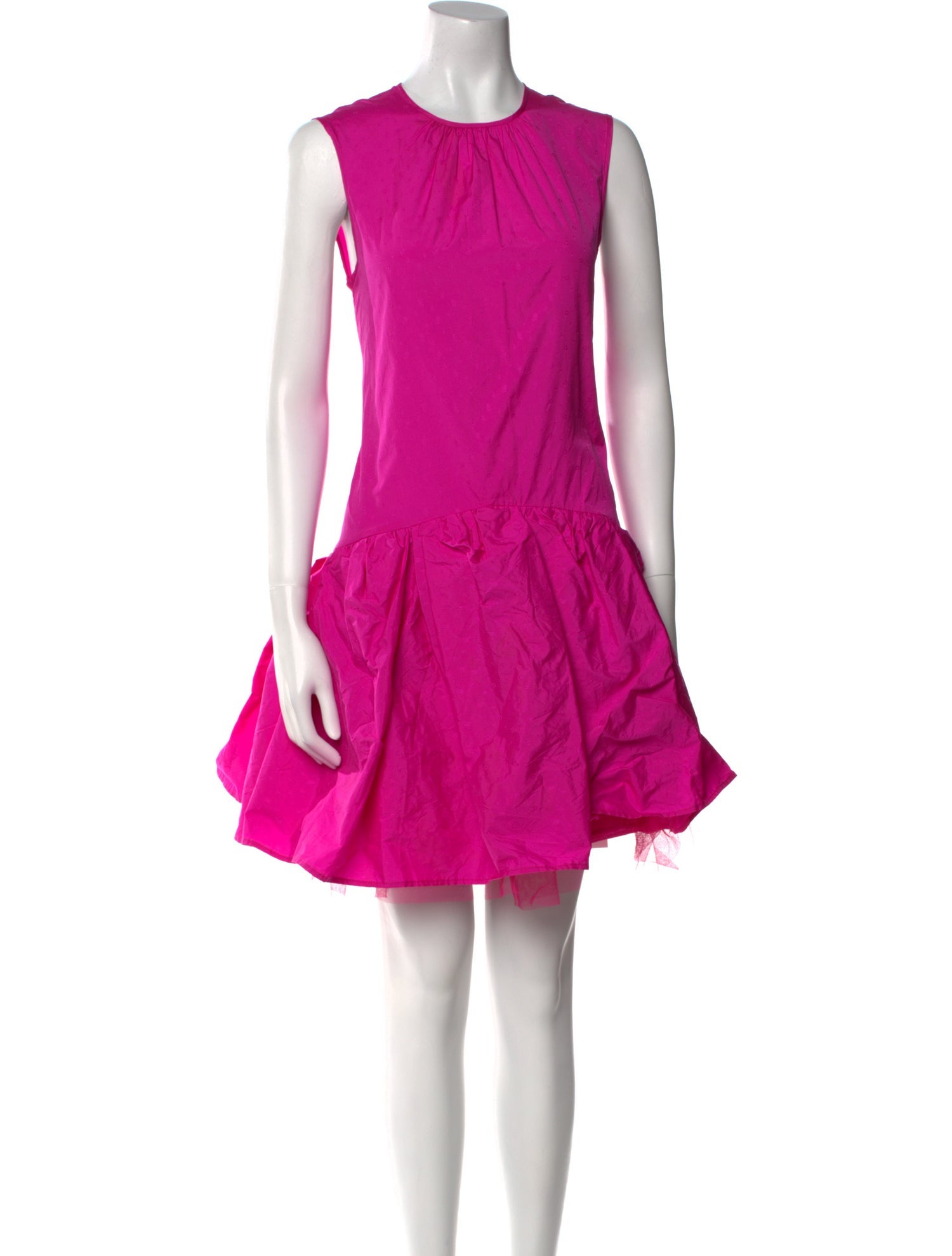 MSGM Crew Neck Mini Dress