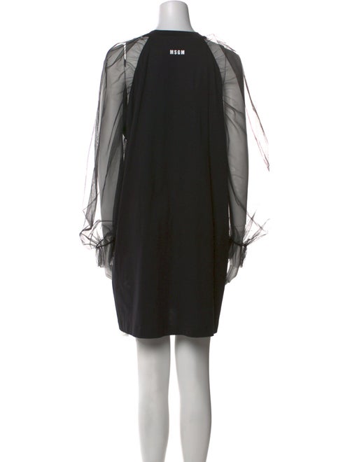 MSGM Crew Neck Mini Dress