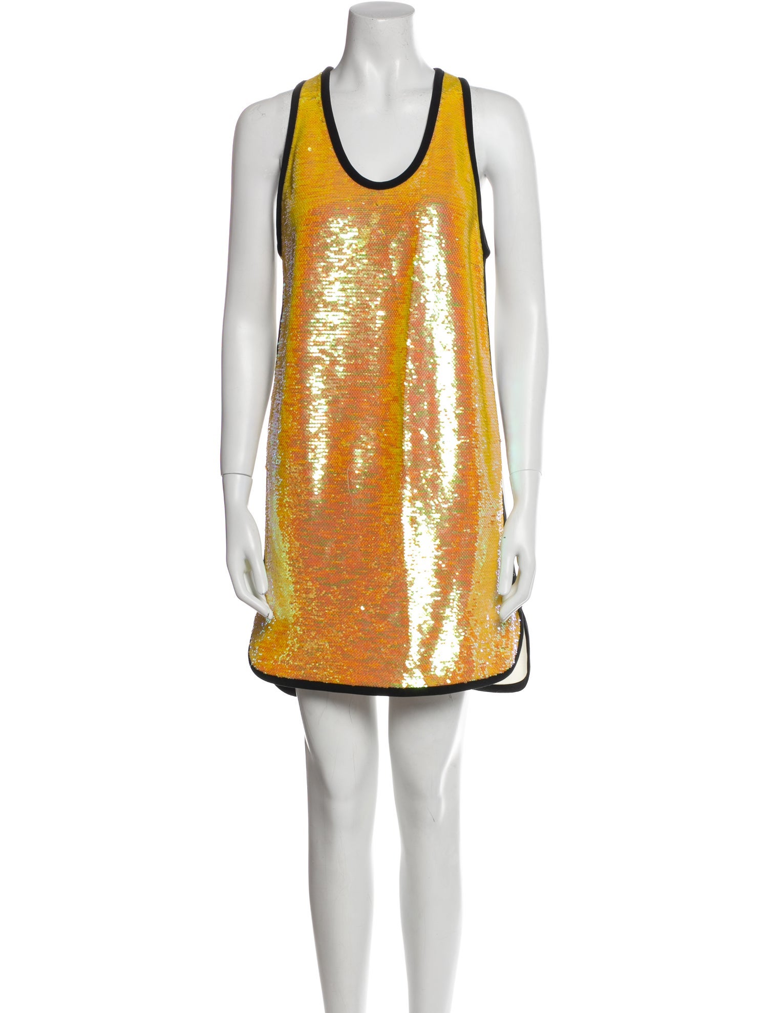 MSGM Scoop Neck Mini Dress