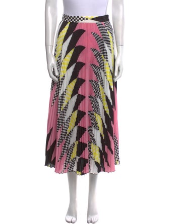 MSGM Printed Midi Length Skirt