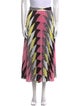 MSGM Printed Midi Length Skirt