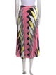 MSGM Printed Midi Length Skirt