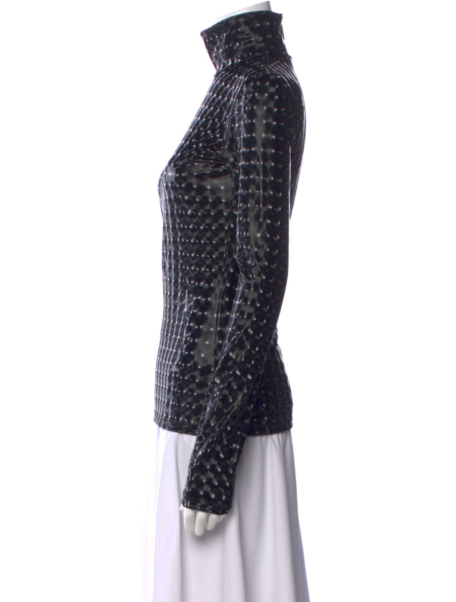 MSGM Printed Turtleneck Sweatshirt