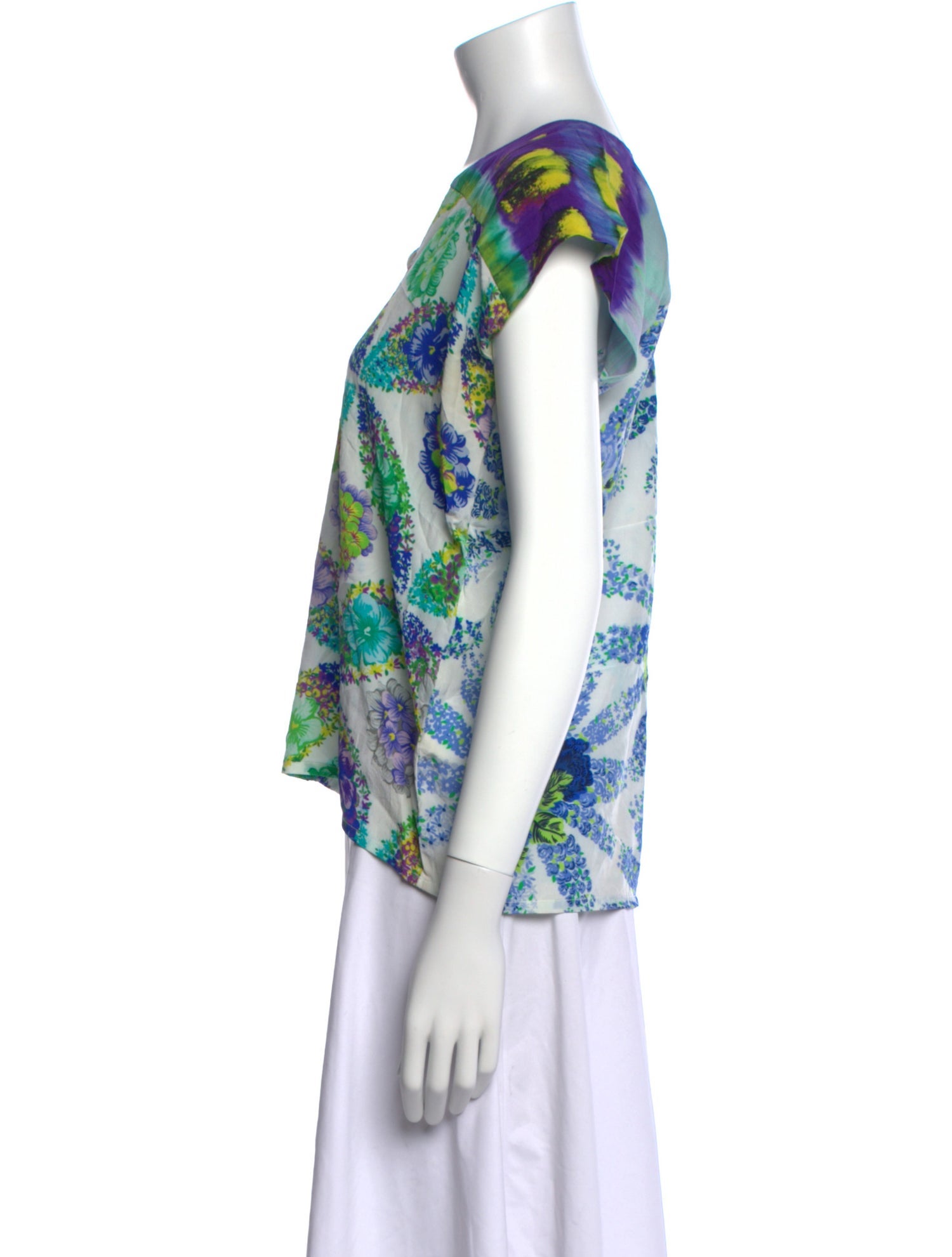 MSGM Silk Printed Blouse