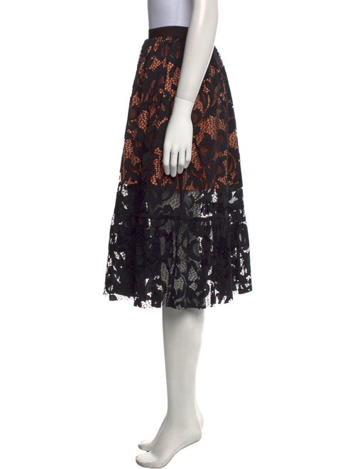 MSGM Lace Pattern Knee-Length Skirt