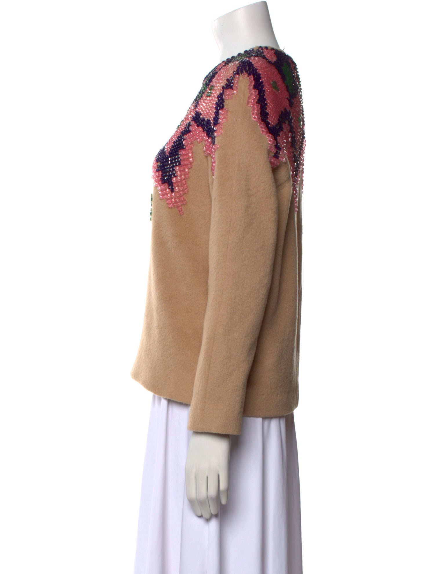 MSGM Alpaca Printed Sweater