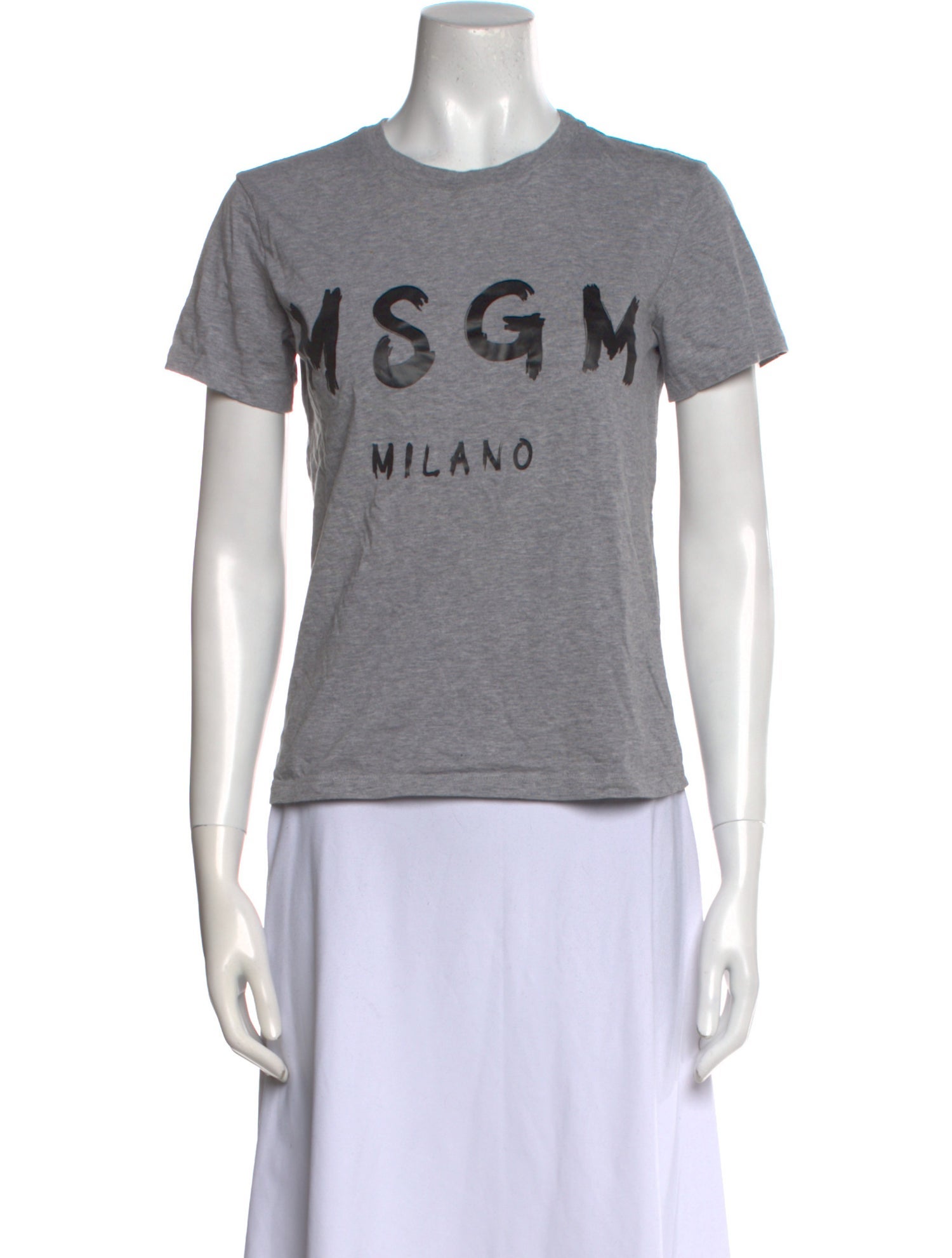 MSGM Graphic Print Crew Neck T-Shirt