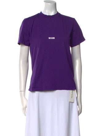 MSGM Crew Neck Short Sleeve T-Shirt