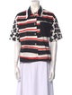 MSGM Striped Short Sleeve Polo