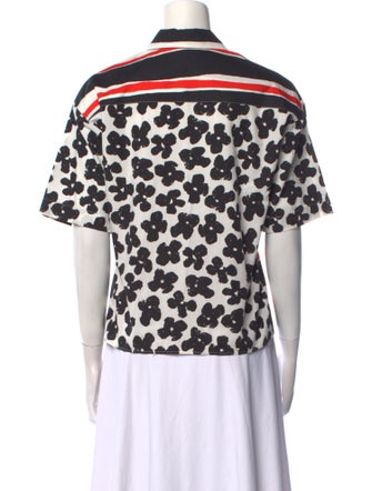 MSGM Striped Short Sleeve Polo