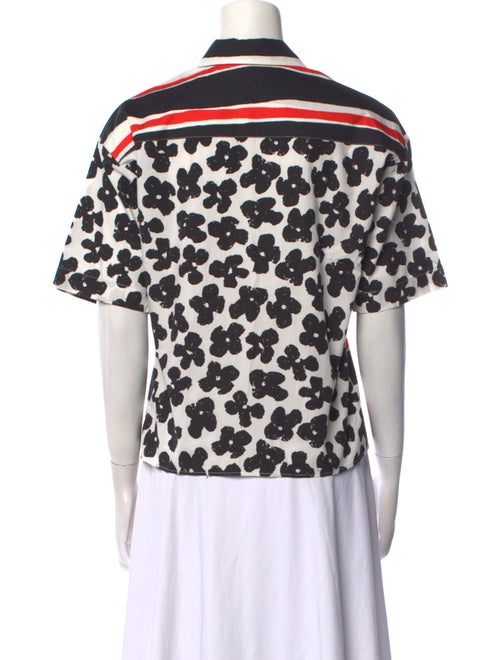 MSGM Striped Short Sleeve Polo