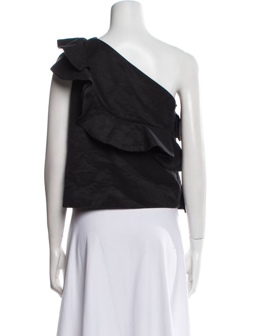 MSGM One-Shoulder Sleeveless Crop Top