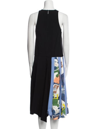 MSGM Printed Midi Length Dress
