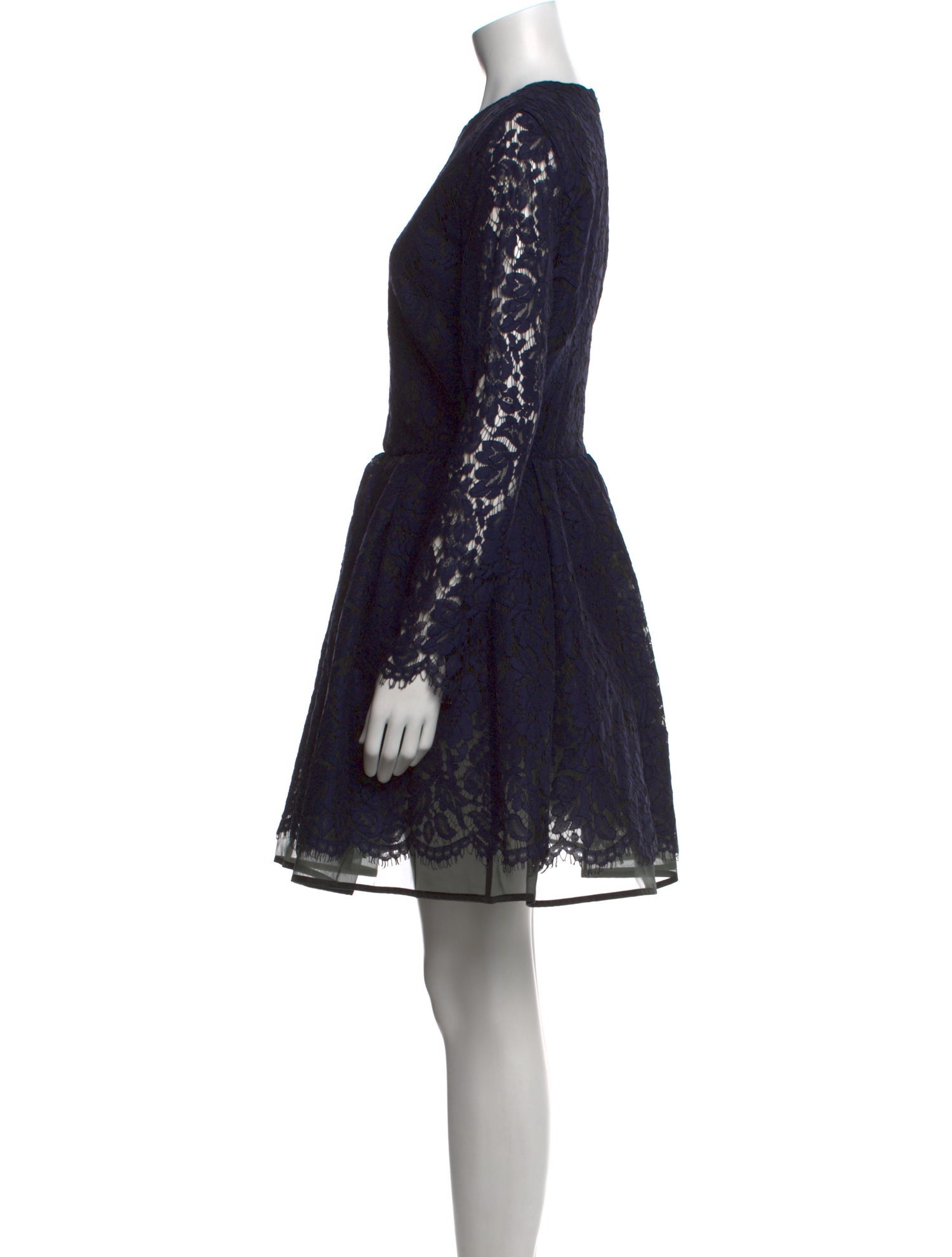 MSGM Lace Pattern Mini Dress