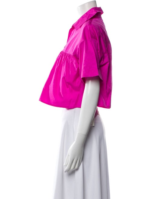 MSGM Short Sleeve Crop Top