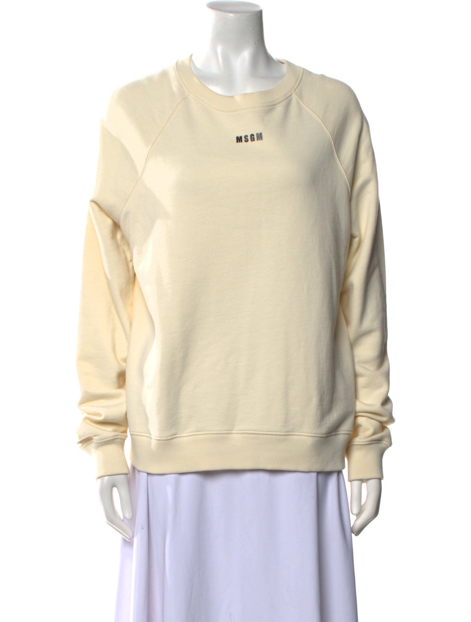 MSGM Crew Neck Long Sleeve Sweatshirt