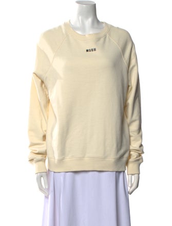 MSGM Crew Neck Long Sleeve Sweatshirt