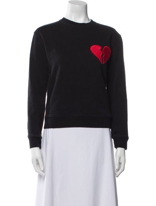 MSGM Graphic Print Crew Neck Sweatshirt