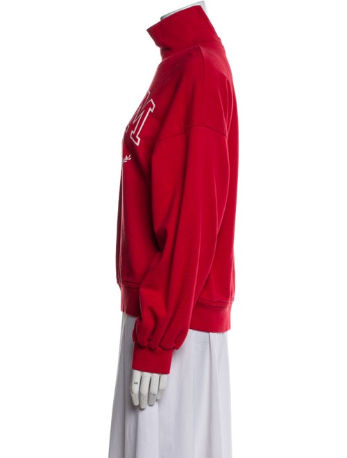 MSGM Graphic Print Turtleneck Sweatshirt