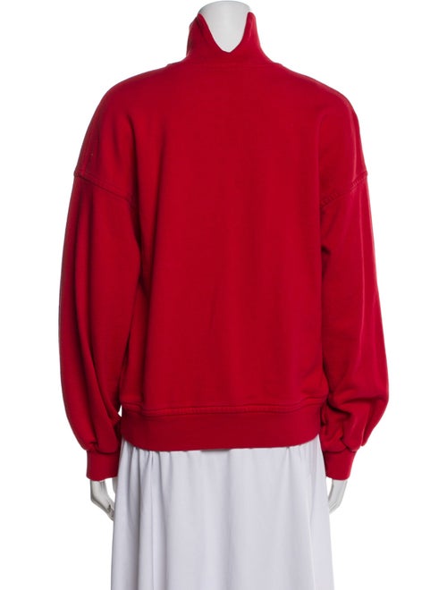 MSGM Graphic Print Turtleneck Sweatshirt