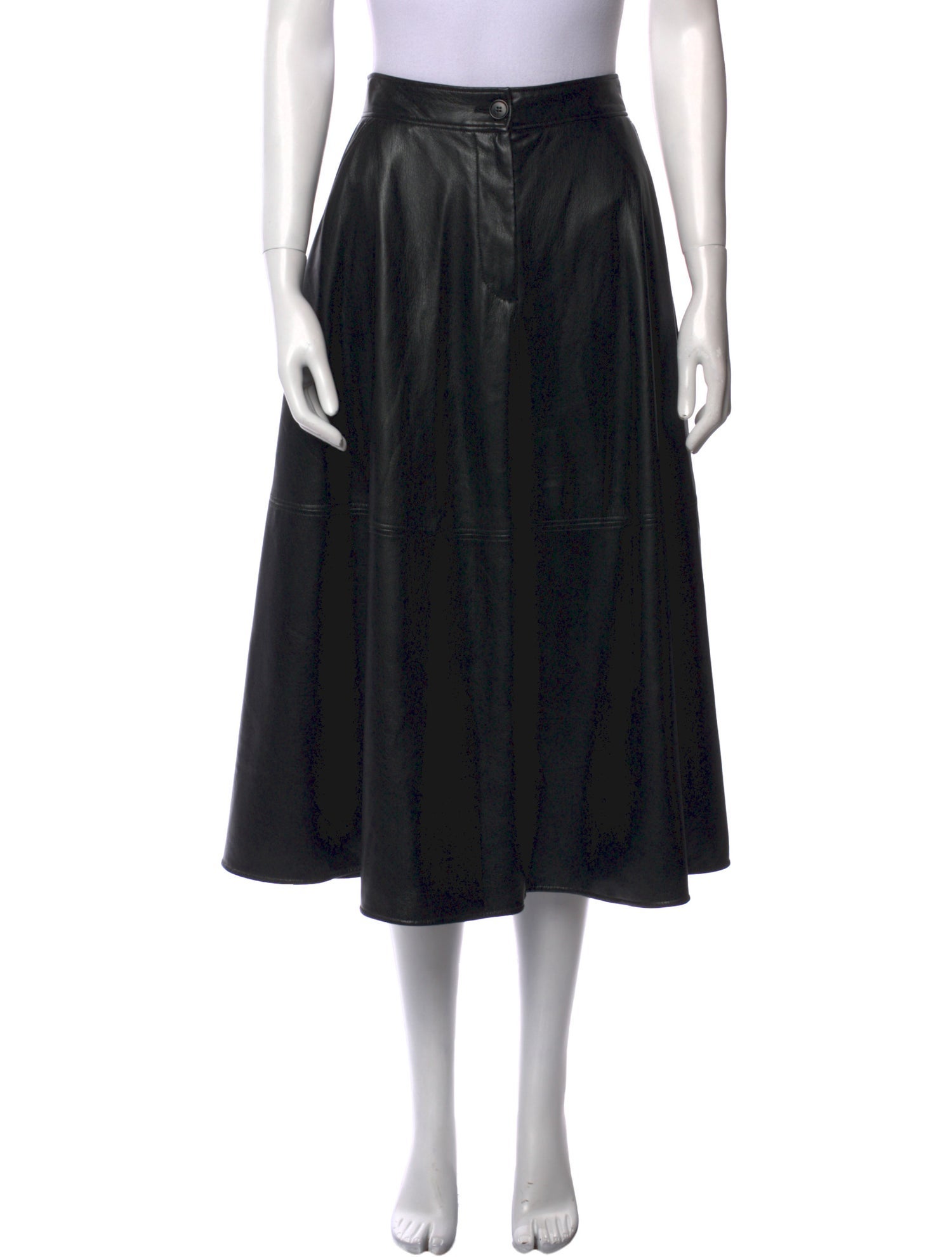 MSGM Pleated Accents Midi Length Skirt