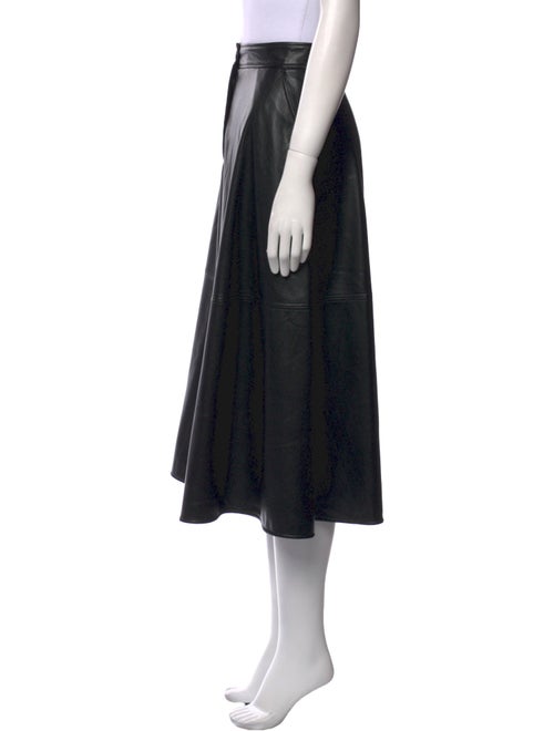 MSGM Pleated Accents Midi Length Skirt