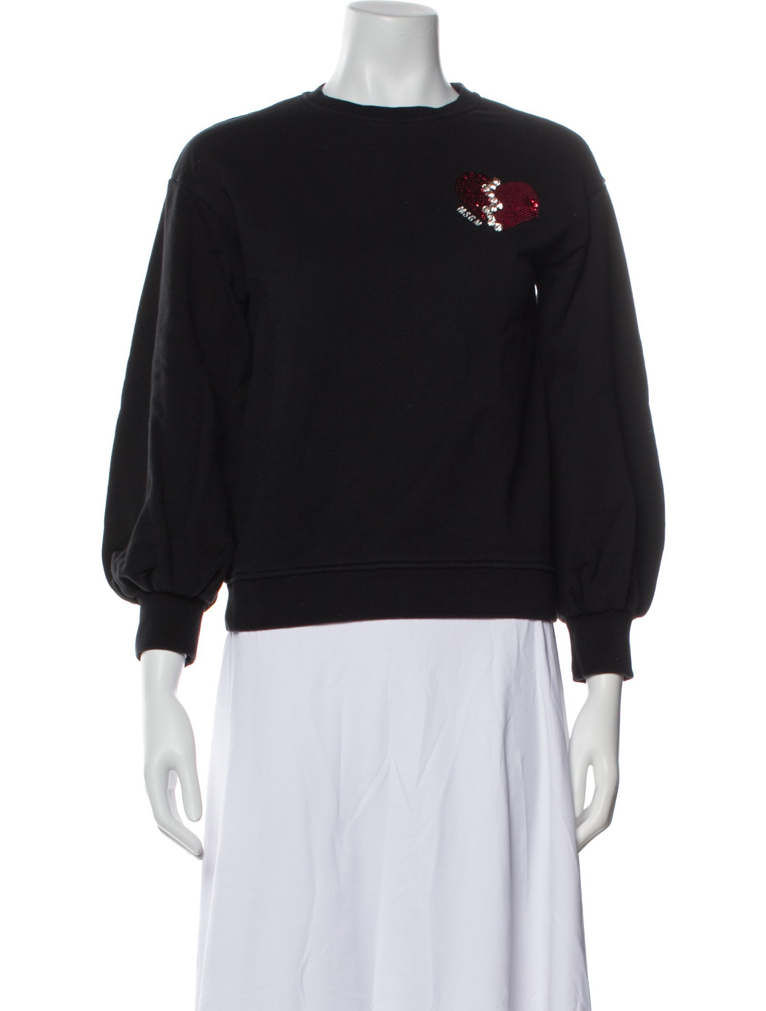 MSGM Crew Neck Long Sleeve Sweatshirt