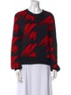 MSGM Printed Crew Neck Sweatshirt
