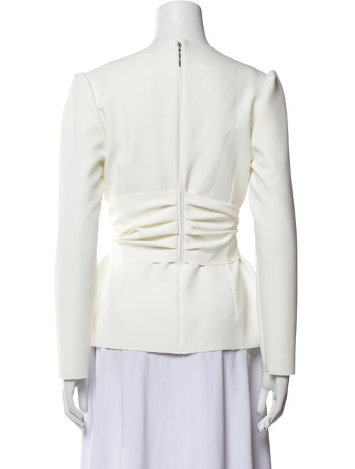 MSGM V-Neck Long Sleeve Blouse